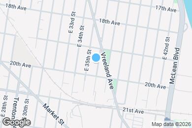Map image of the property - 454 E 36th St