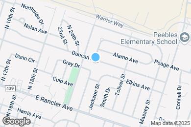 Map image of the property - 1502 Duncan Ave