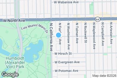 Map image of the property - 1452 N Fairfield Ave