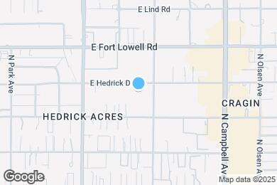 Map image of the property - 1518 E Hedrick Dr