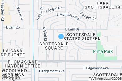 Map image of the property - 8350 E Pinchot Ave