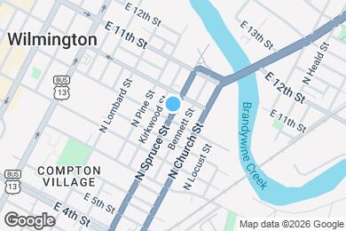 Map image of the property - 905 N Spruce St