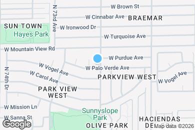 Map image of the property - 7102 W Palo Verde Ave