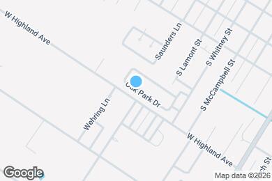 Map image of the property - 1358 Oak Park Dr