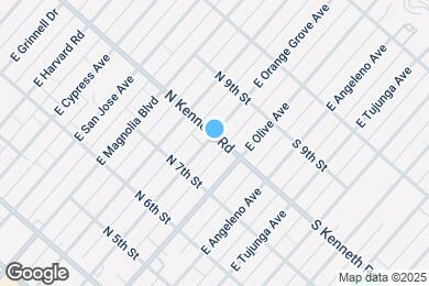 Map image of the property - 750 E Orange Grove Ave