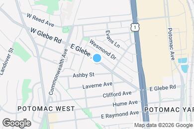 Map image of the property - 205 E Glebe Rd