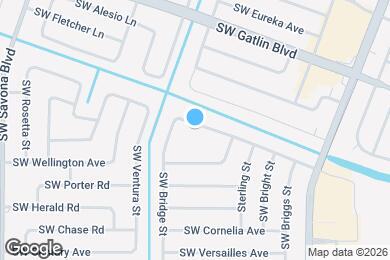 Map image of the property - 1070 SW Aurelia Ave