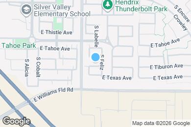 Map image of the property - 10040 E Tiburon Ave