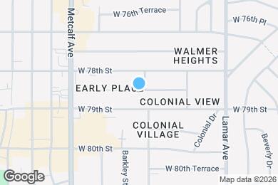 Map image of the property - 6711 W 78th Terrace