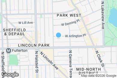 Map image of the property - 643 W Arlington Pl