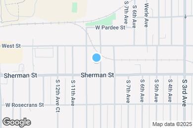 Map image of the property - 828 S 9th Ave