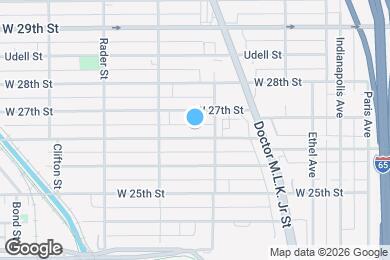 Map image of the property - 828 W Roache St