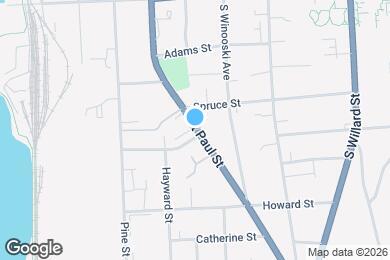 Map image of the property - 365 St Paul St