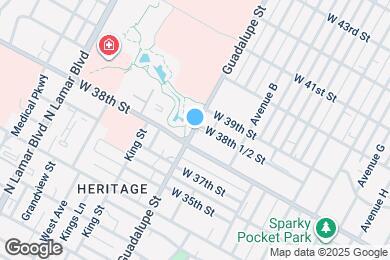 Map image of the property - 3815 Guadalupe St