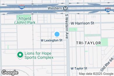 Map image of the property - 2440 W Lexington St