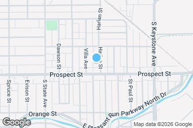 Map image of the property - 1048 Harlan St