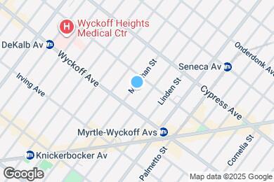Map image of the property - MENAHAN STREET / Spacious Bushwick 2-Bed 1...