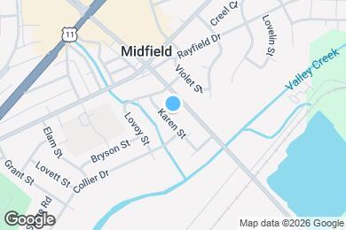Map image of the property - 525 Karen St