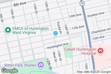 Map image of the property - 1302 Charleston Ave