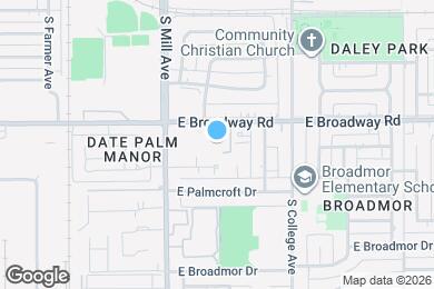 Map image of the property - 109 E Broadway Rd