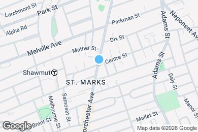 Map image of the property - 1664 Dorchester Ave