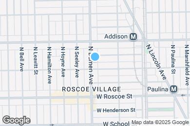 Map image of the property - 3511 N Damen Ave