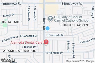 Map image of the property - 907 E Broadmor Dr