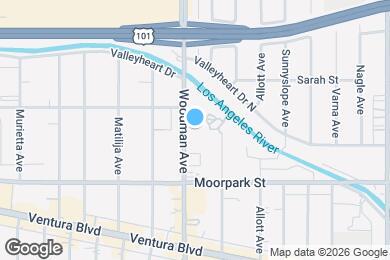 Map image of the property - 4470 Woodman Ave