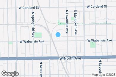 Map image of the property - 3734 W Wabansia Ave