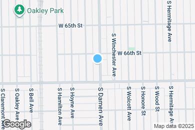 Map image of the property - 6622 S Damen Ave
