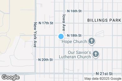 Map image of the property - 1813 Iowa Ave