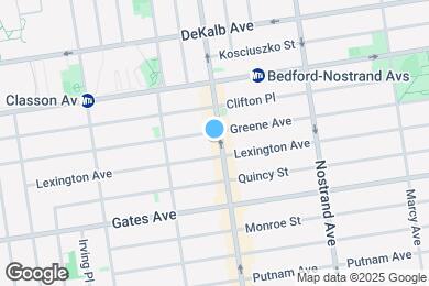 Map image of the property - 1084 Bedford Ave