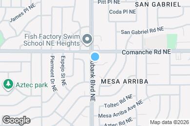 Map image of the property - 3600 Eubank Blvd NE
