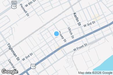 Map image of the property - 925 W 3rd St