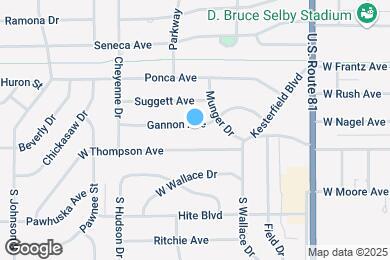 Map image of the property - 1313 Gannon Ave