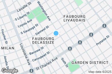 Map image of the property - 2823 Baronne St