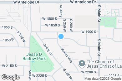 Map image of the property - 283 W 1980 S
