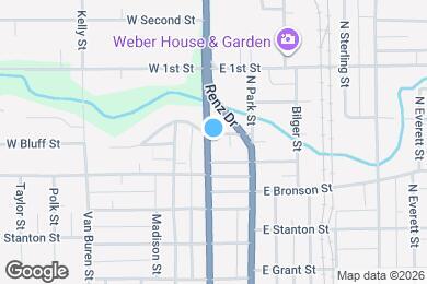 Map image of the property - 1209 N Bloomington St