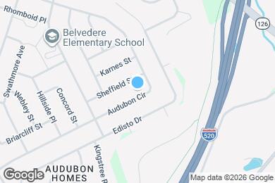 Map image of the property - 421 Audubon Cir