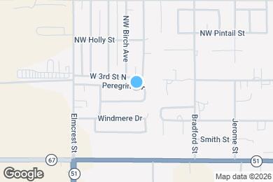 Map image of the property - 1665 Peregrine Dr