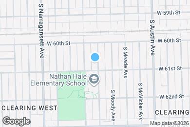 Map image of the property - 6046 S Melvina Ave