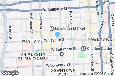 Map image of the property - 300 W Fayette Apartments