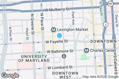 Map image of the property - 300 W Fayette St