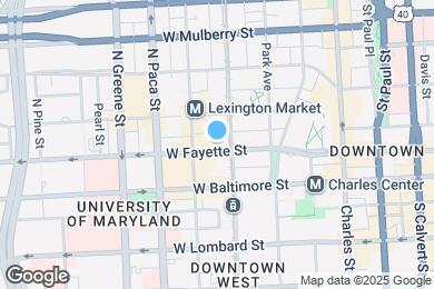 Map image of the property - 300 W. Fayette Street