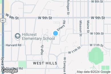 Map image of the property - West Hills Apartments