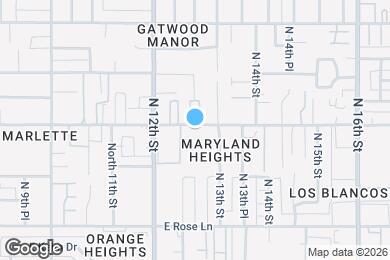 Map image of the property - 1231 E Maryland Ave