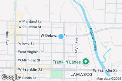 Map image of the property - 606 North Wabash Avenue of Flags