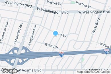 Map image of the property - 2114 S Rimpau Blvd