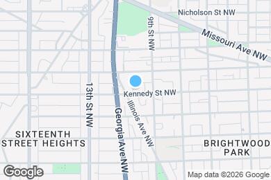 Map image of the property - 927 Kennedy St NW