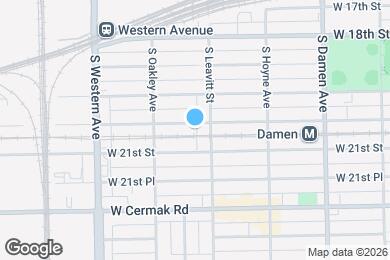 Map image of the property - 2215 W Cullerton St